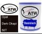 Preview: Opel, Dark Okapi, 50T: 1L Lackdose, von ATW Autoteile West.